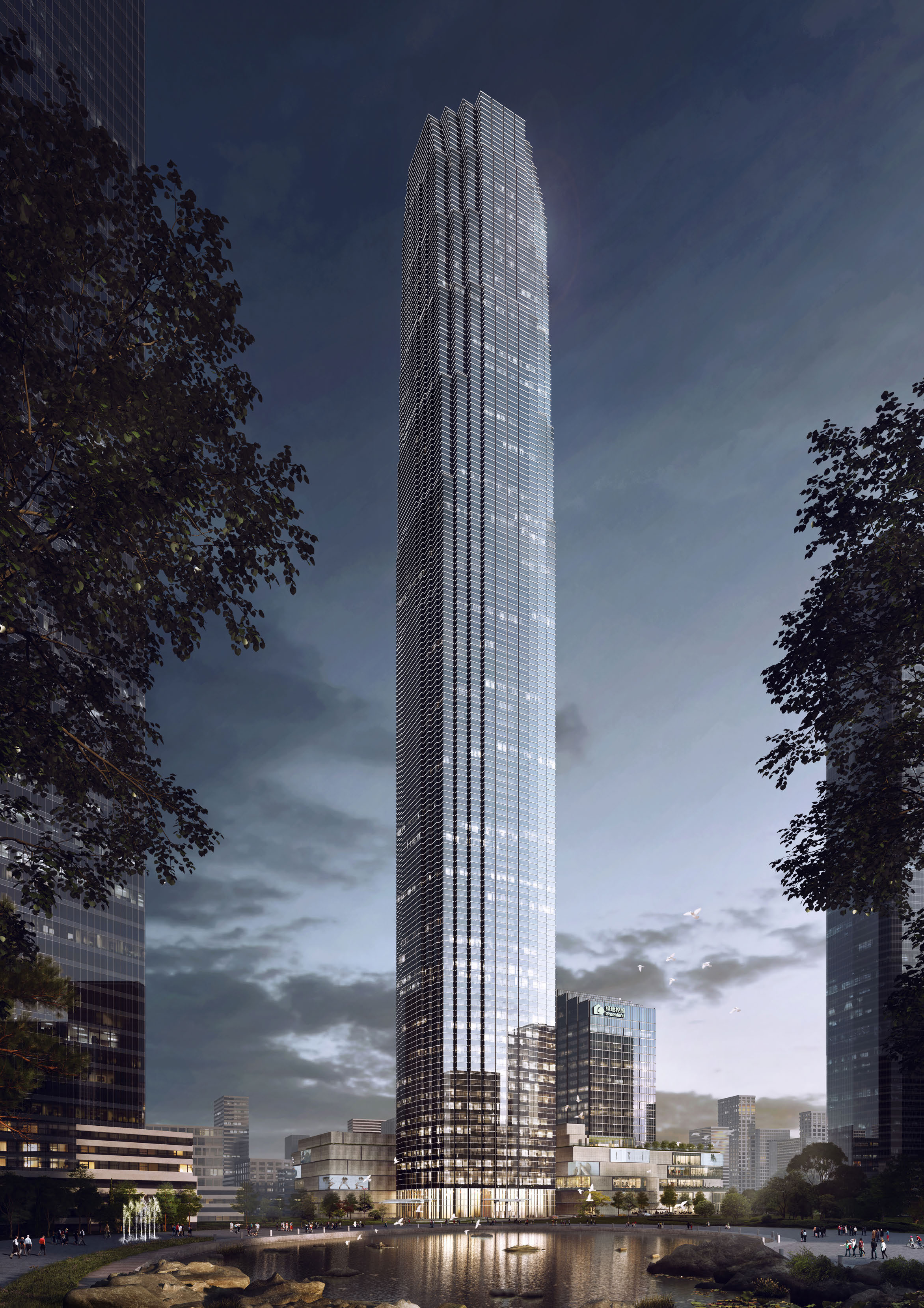 [济南]国际金融中心超高层办公建筑设计方案